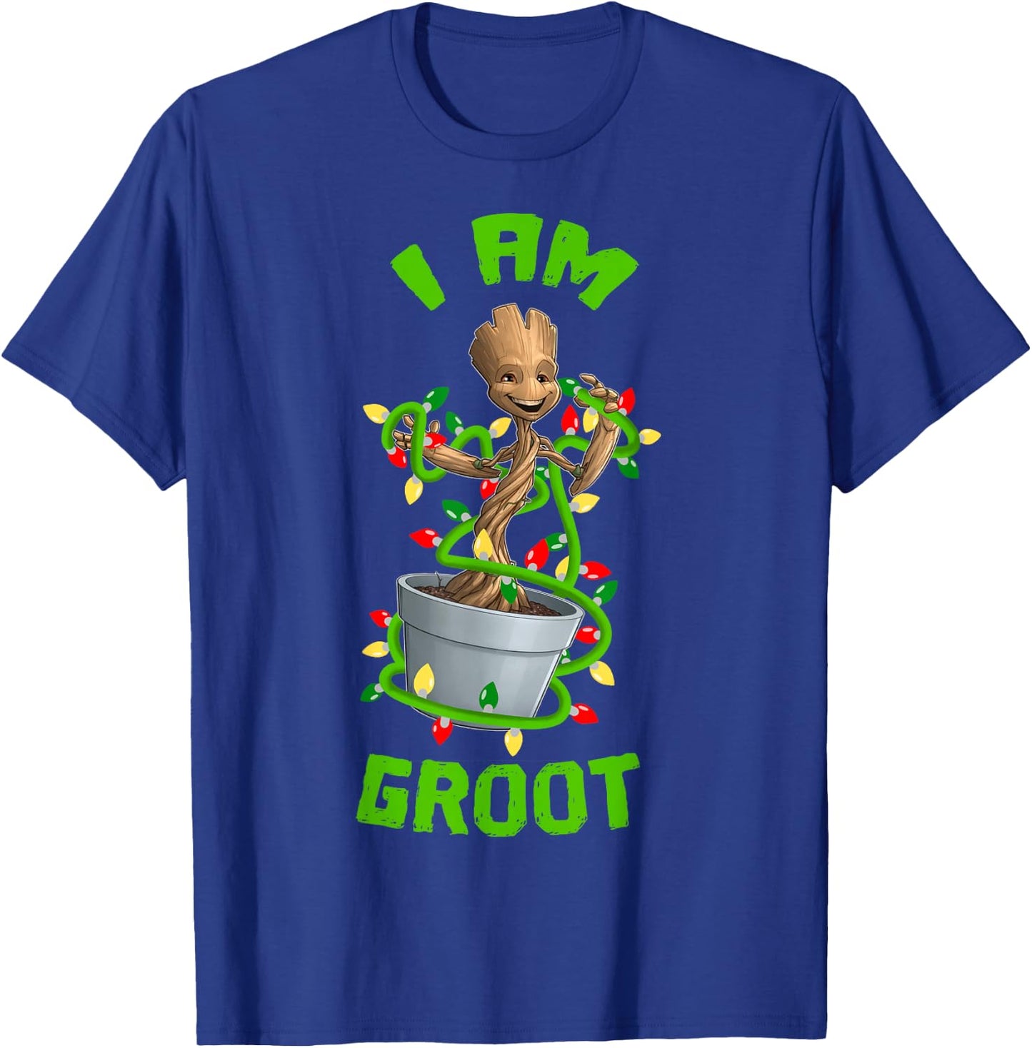Marvel Christmas I Am Groot Cartoon T-Shirt - T-Shirt | Royal