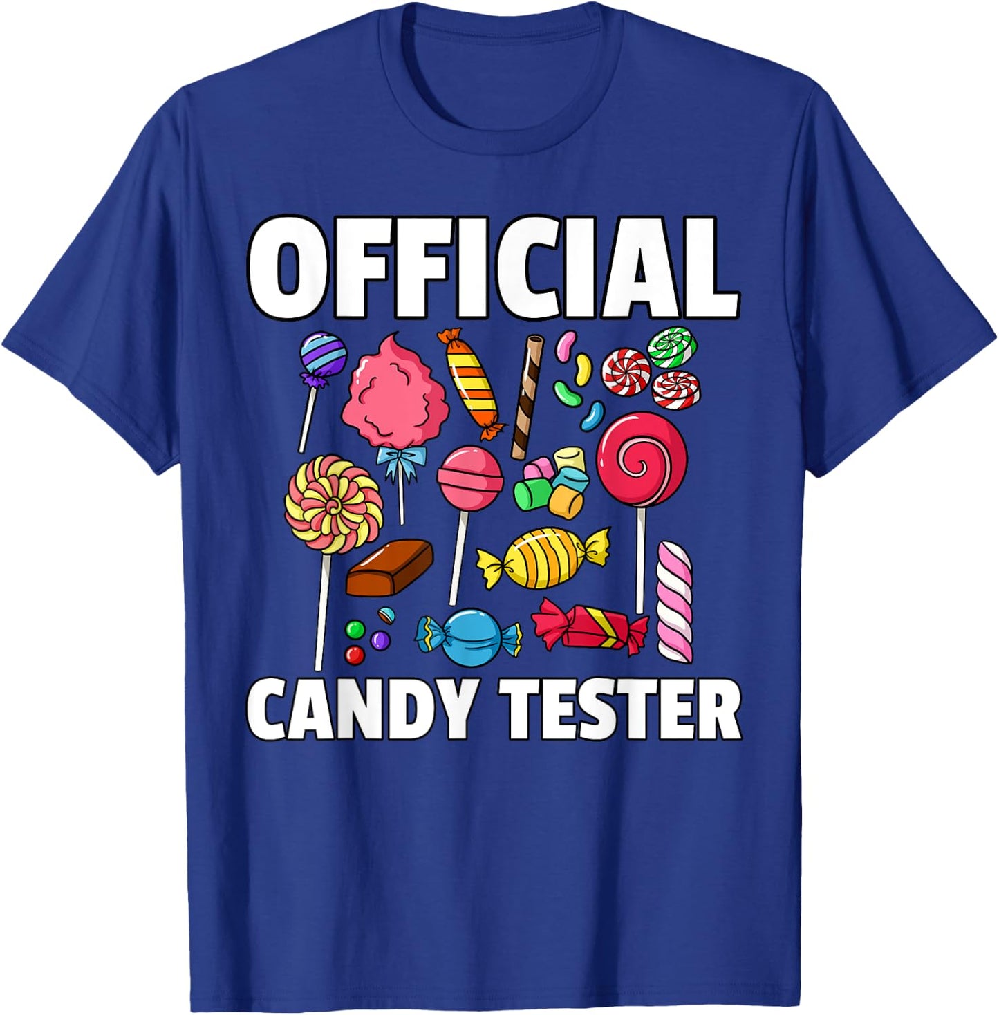 Candy Tester Lollipop Sweets Gift Halloween Kids T-Shirt - T-Shirt | Royal