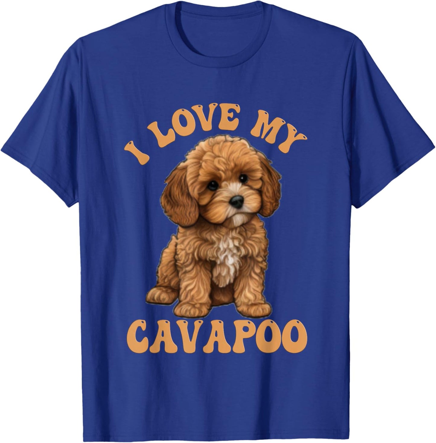 I Love My Cavapoo Santa Christmas Xmas Dog for mom dad Kids T-Shirt - T-Shirt | Royal