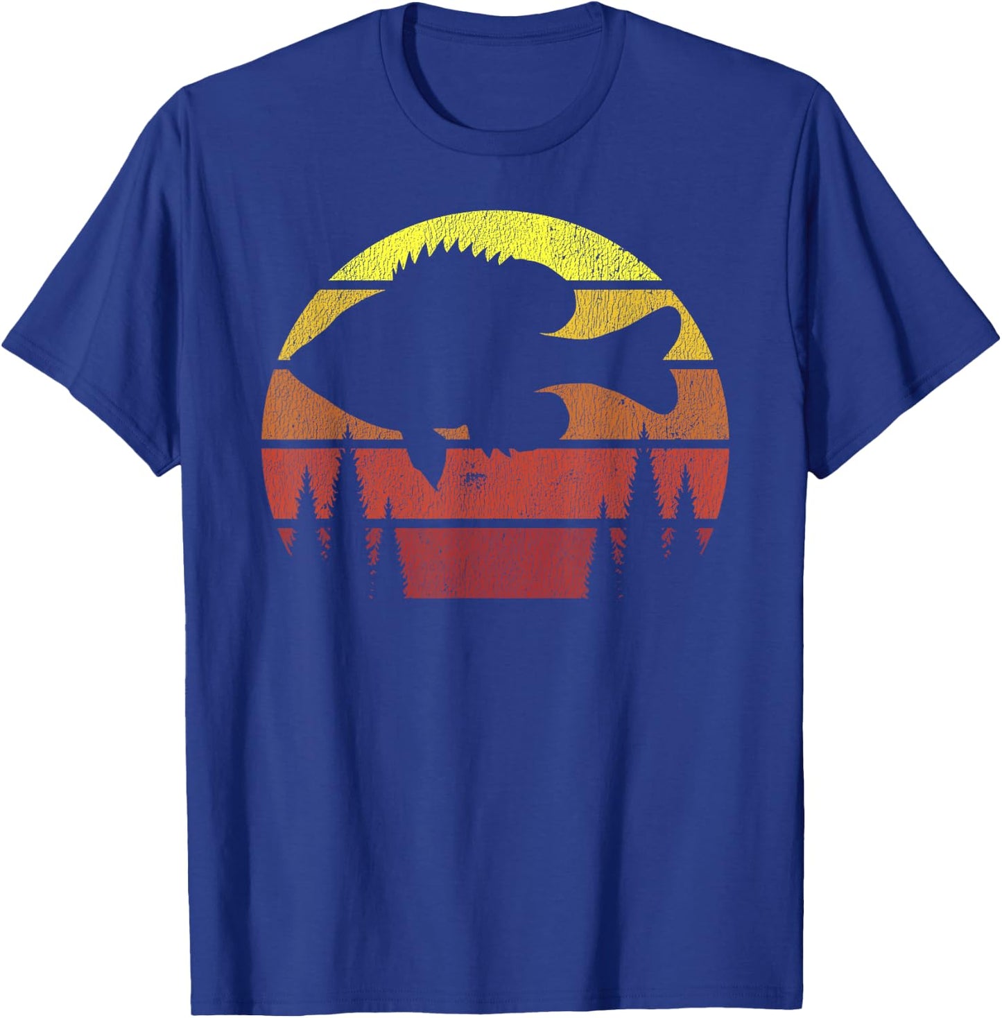 Northern Outdoors Bluegill Co. Men's Adult Retro Fishing Panfish - Black, Small T-Shirt - T-Shirt | Royal