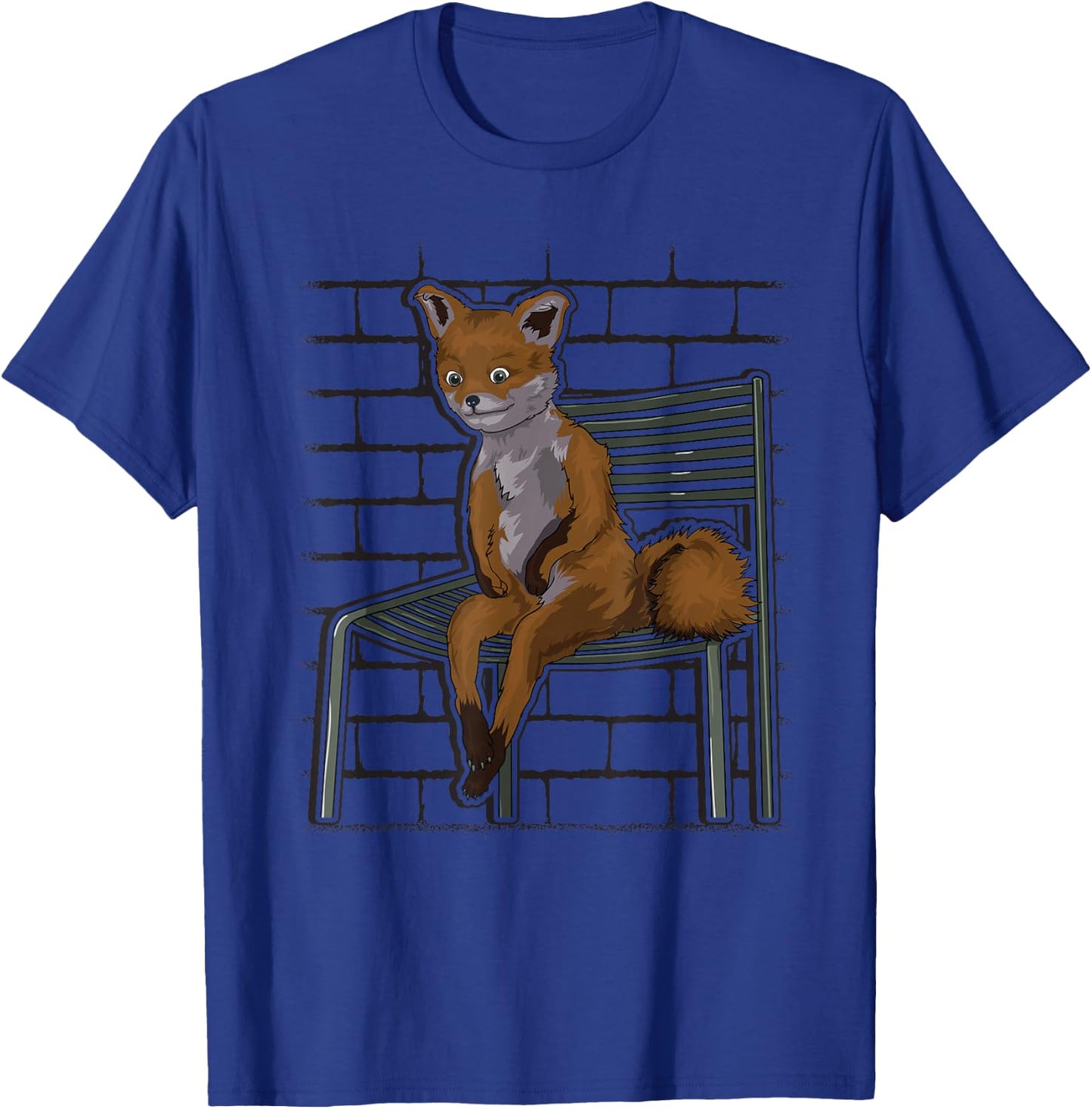 Awkward Sitting Fox Dank Meme T-Shirt - T-Shirt | Royal