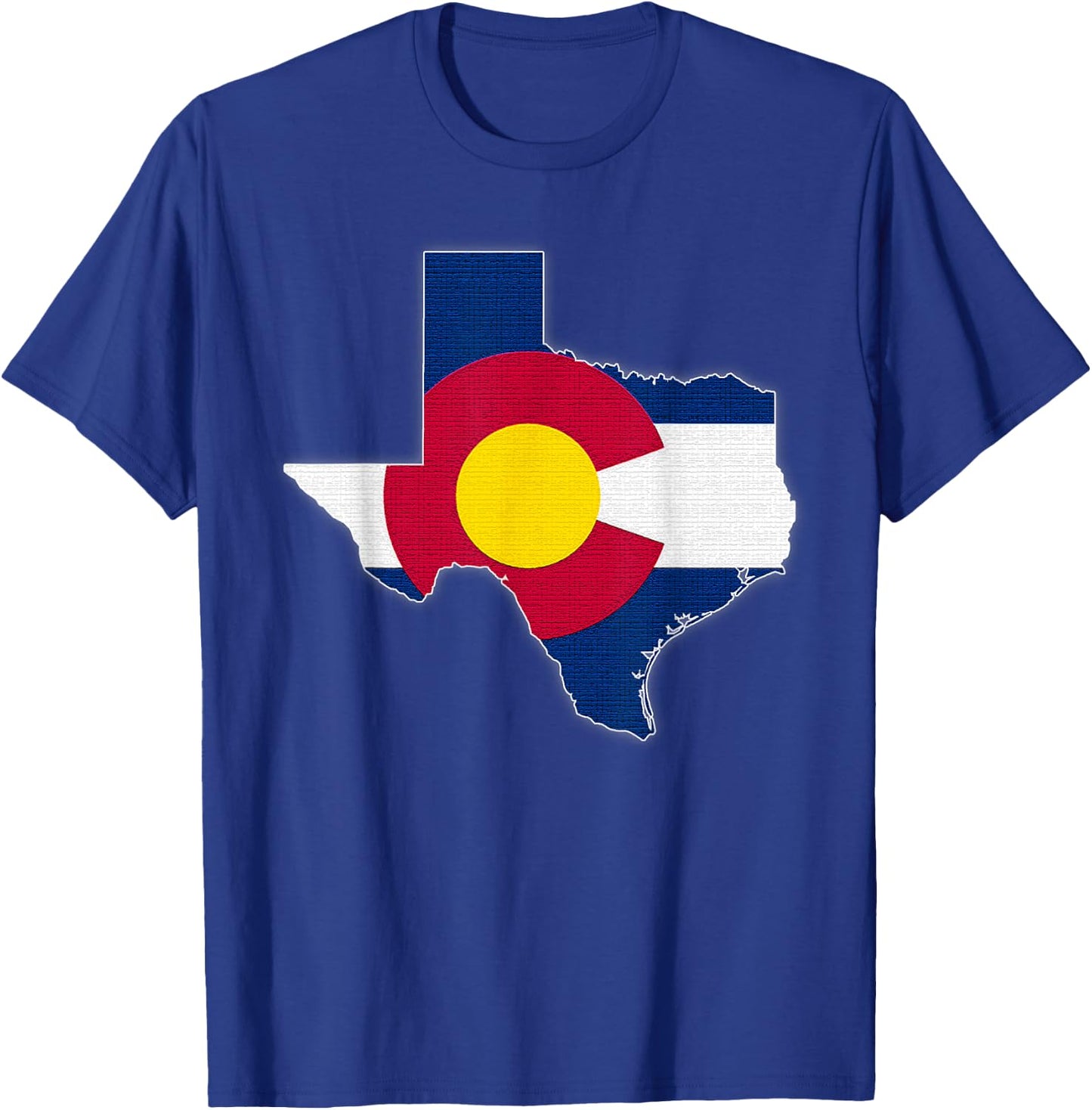 TEXAS STATE MAP COLORADO CO Flag Roots Men Women Gift T-Shirt - T-Shirt | Royal