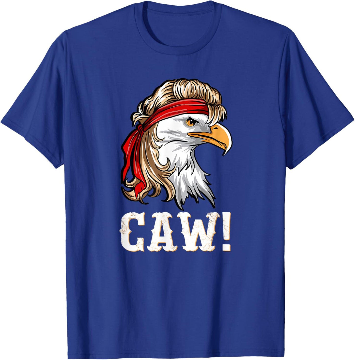 Funny Patriotic Eagle Caw 4th of July American Flag USA Kids Men T-Shirt - T-Shirt | Royal