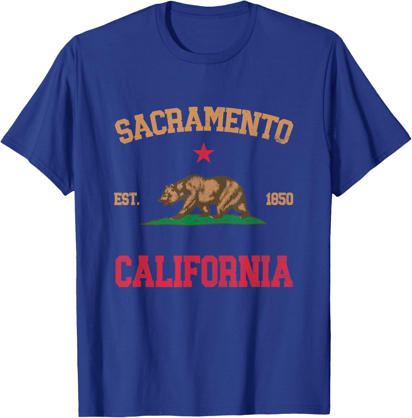 Sacramento California T-Shirt - T-Shirt | Royal
