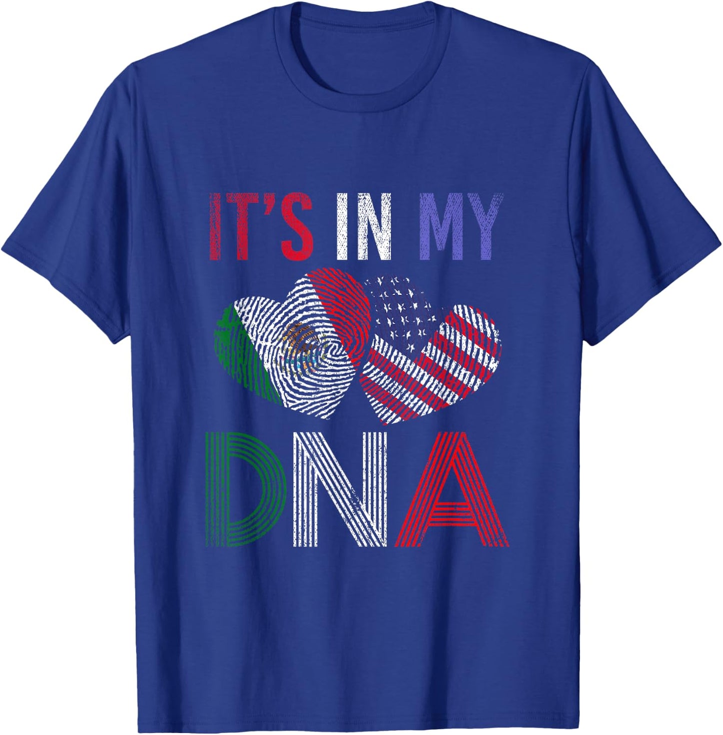 It's in my DNA USA Mexico T-Shirt - T-Shirt | Royal
