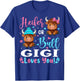 Bull or Heifer Gigi Loves You Highland Cow Lover T-Shirt - T-Shirt | Royal