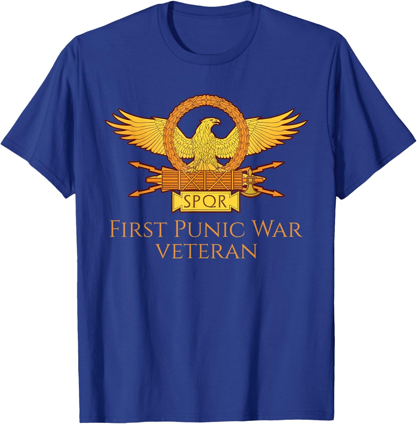 Ancient Roman History First Punic War Military Veteran SPQR T-Shirt - T-Shirt | Royal