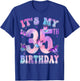 It's My 35th Birthday Butterfly Theme 35 Year Old Party Girl T-Shirt - T-Shirt | Royal