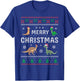Merry Xmas Holiday Clothing Funny Dinosaur Ugly Christmas T-Shirt - T-Shirt | Royal