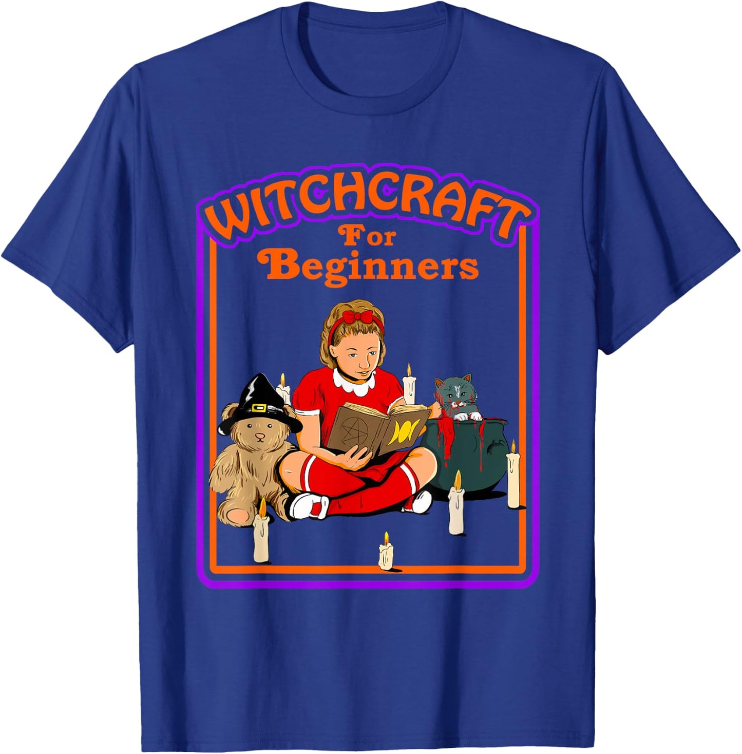 Witchcraft for Beginners Funny Sarcastic Retro Vintage Style T-Shirt - T-Shirt | Royal