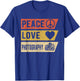 Vintage Peace Love Photography Gifts T-Shirt - T-Shirt | Royal