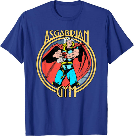 Marvel Thor Retro Comic Book Asgardian Gym T-Shirt - T-Shirt | Royal
