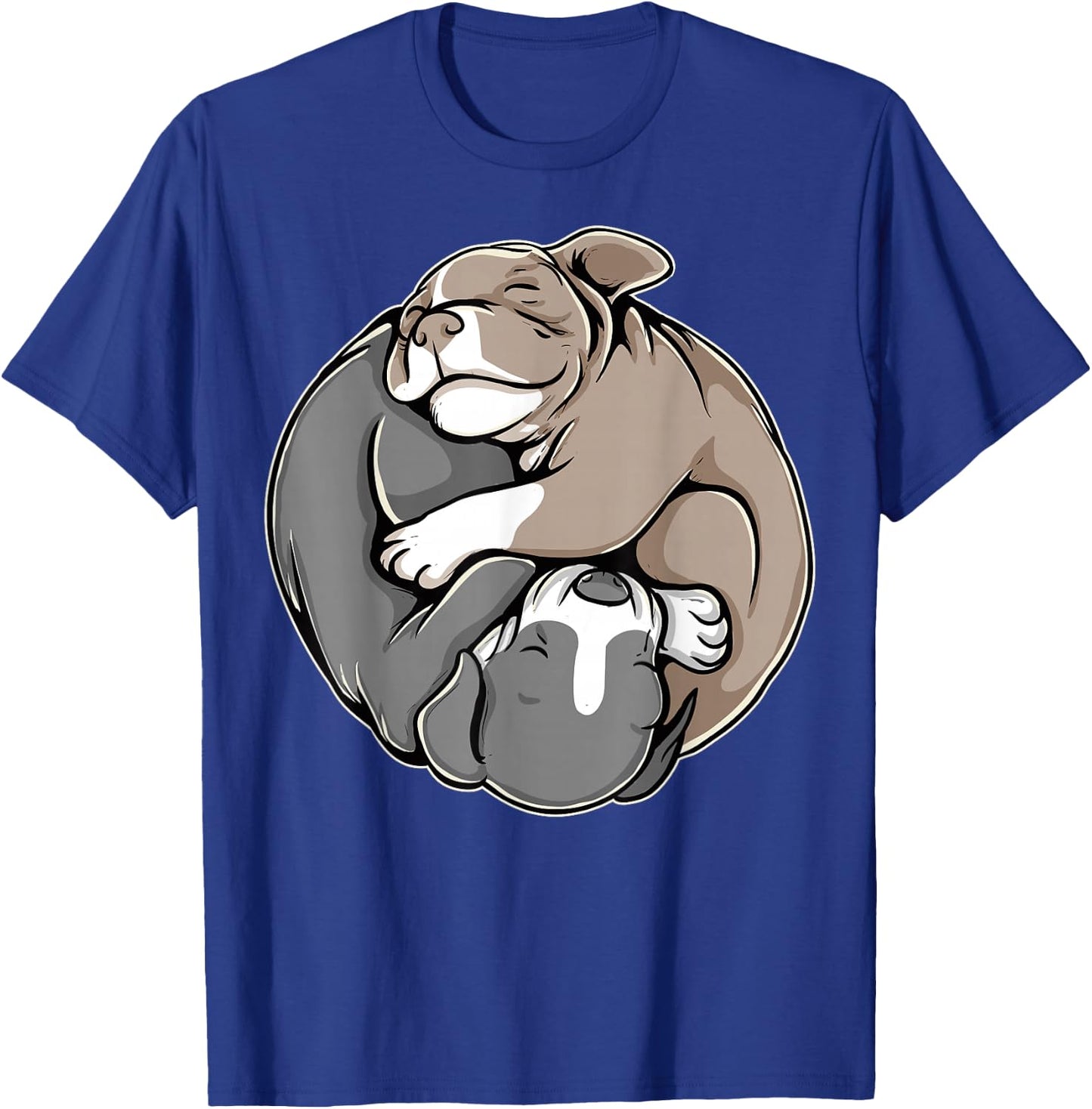 Pitbull Puppies Yin Yang For Pibble Mom T-Shirt - T-Shirt | Royal