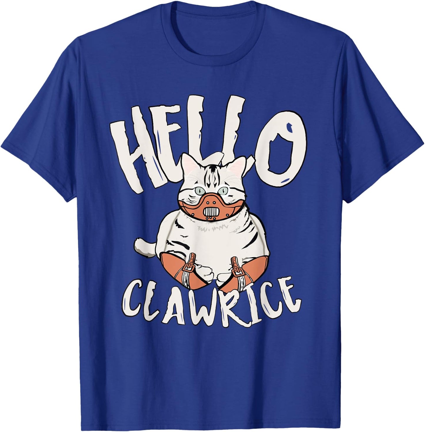 Cat Horror Theme Hello Clawrice Funny Horror Women T-Shirt - T-Shirt | Royal