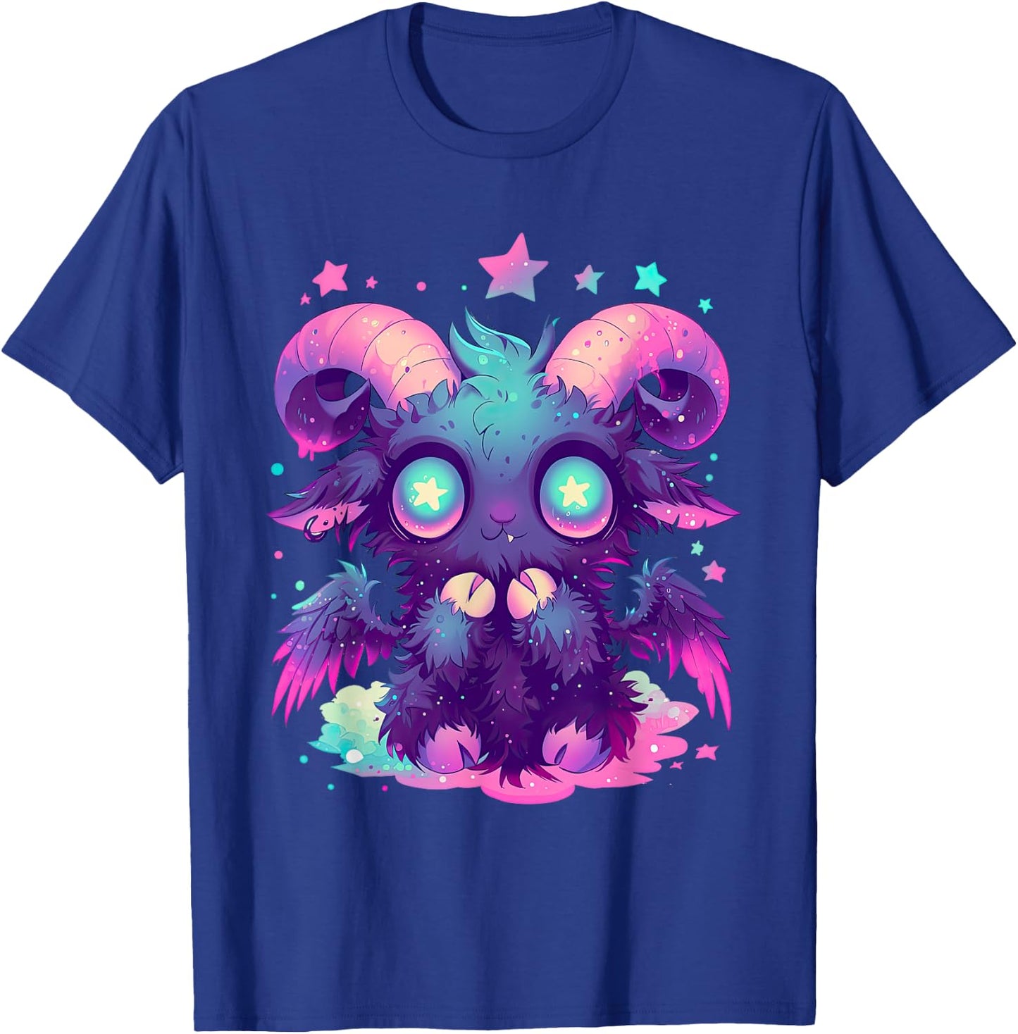 Kawaii Pastel Goth Creepy Cute Witchy Goat Baphomet T-Shirt - T-Shirt | Royal