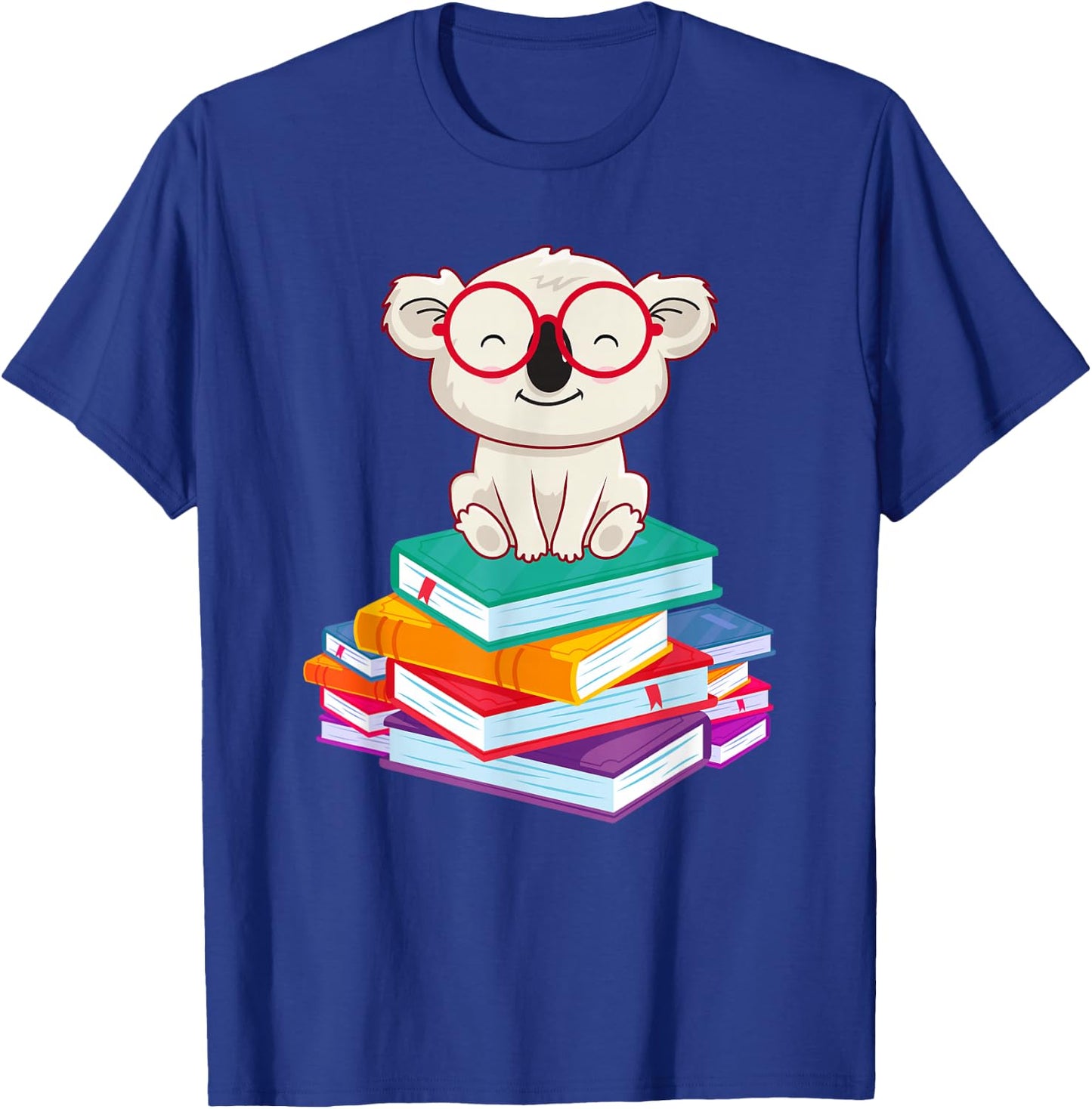 Reading Bookworm Gift Koala T-Shirt - T-Shirt | Royal
