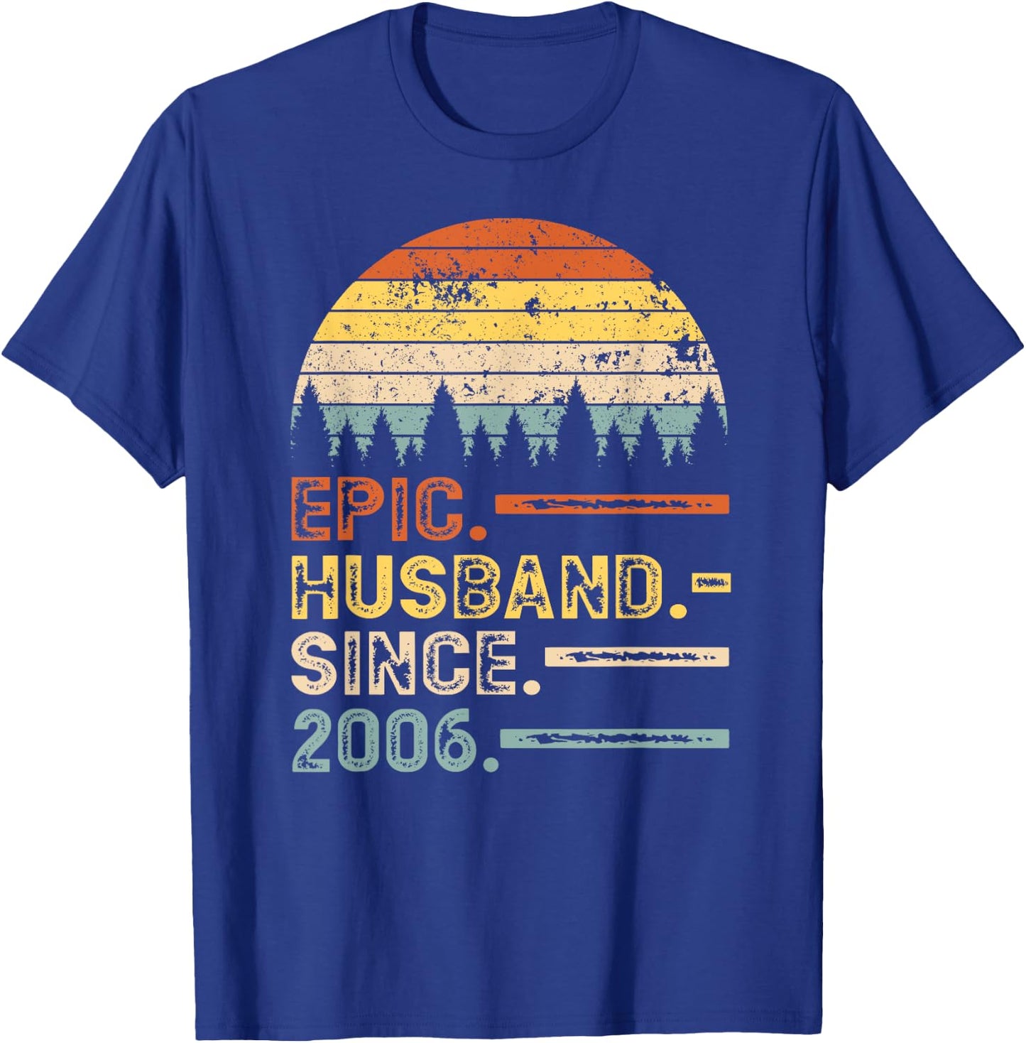 14th Wedding Anniversary Gifts For Epic Husband Since 2006 T-Shirt - T-Shirt | Royal