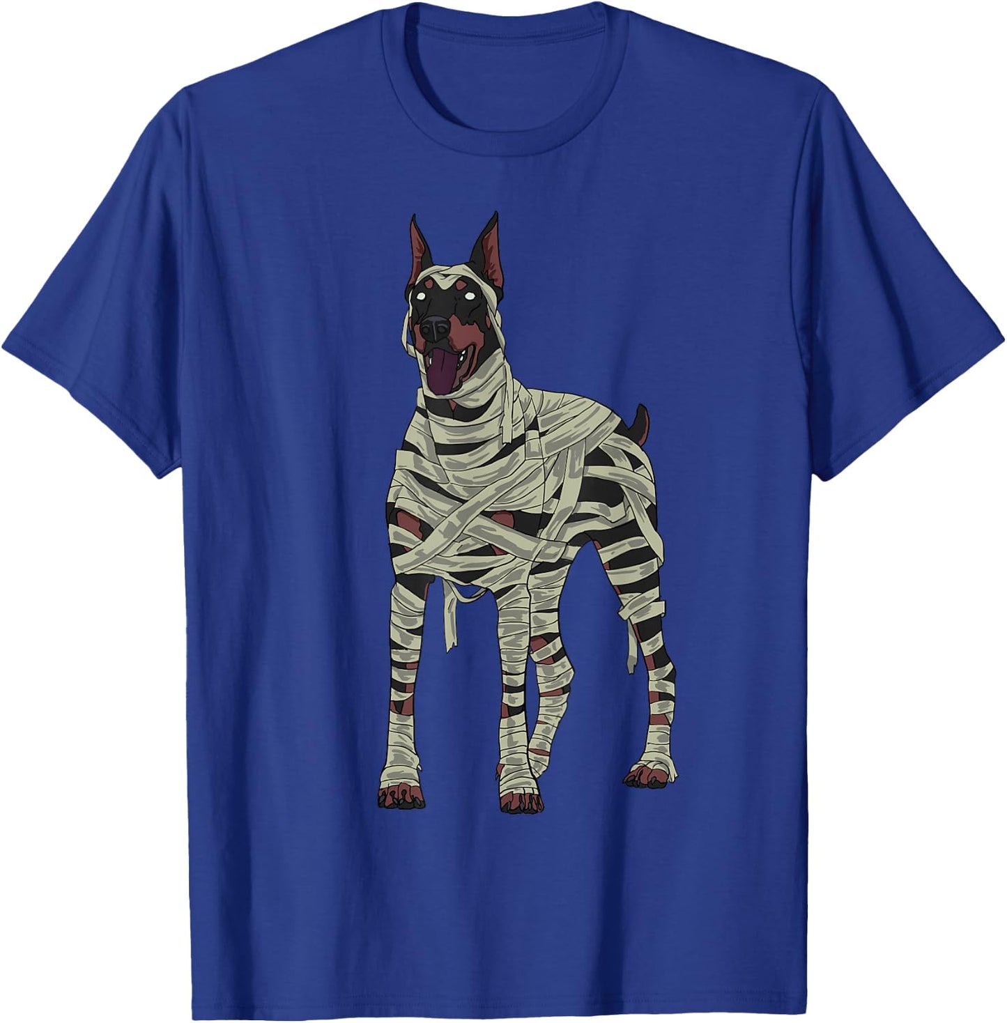 Doberman Dog Mummy Halloween Costume Dog Lovers T-Shirt - T-Shirt | Royal