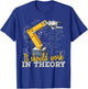Cartoon robot arm - funny robot engineer T-Shirt - T-Shirt | Royal