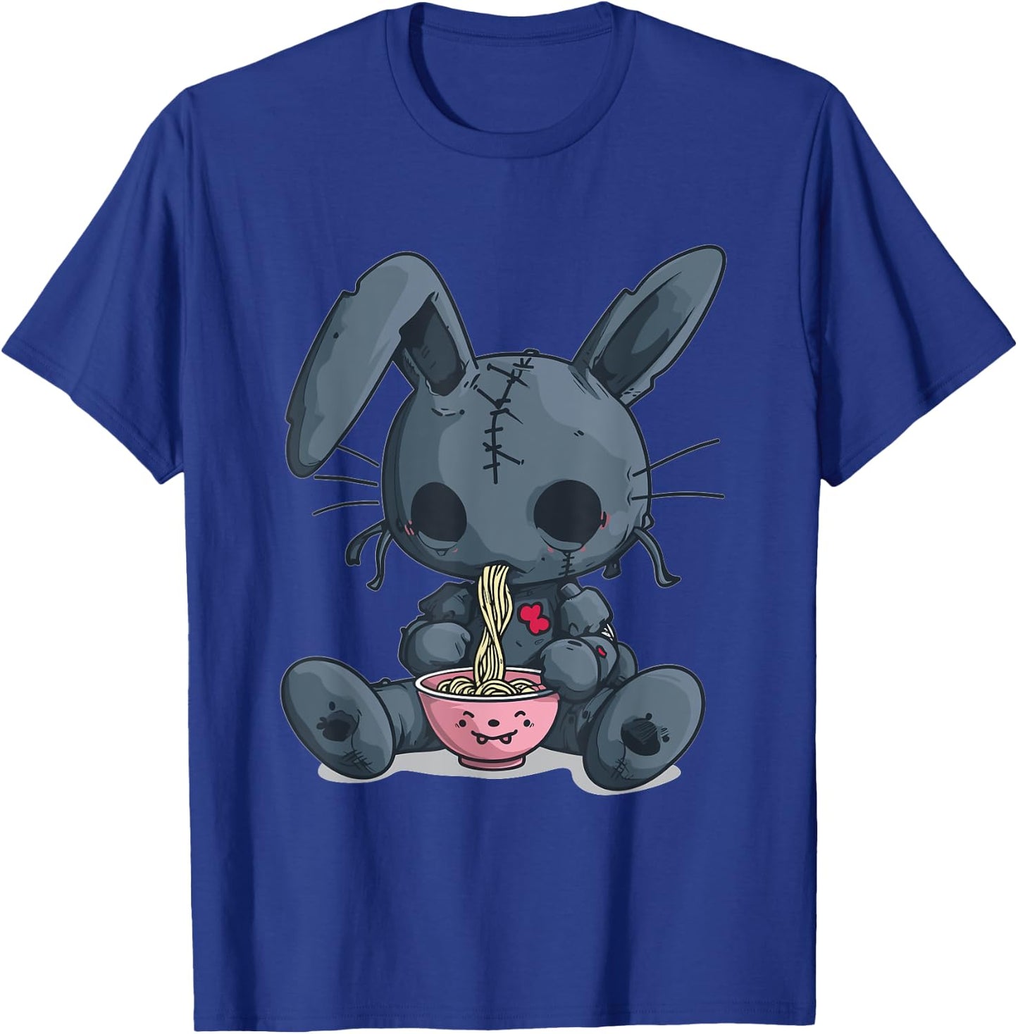 Goth Pastel Creepy Kawaii Rabbit Bunny Voodoo Doll Ramen T-Shirt - T-Shirt | Royal