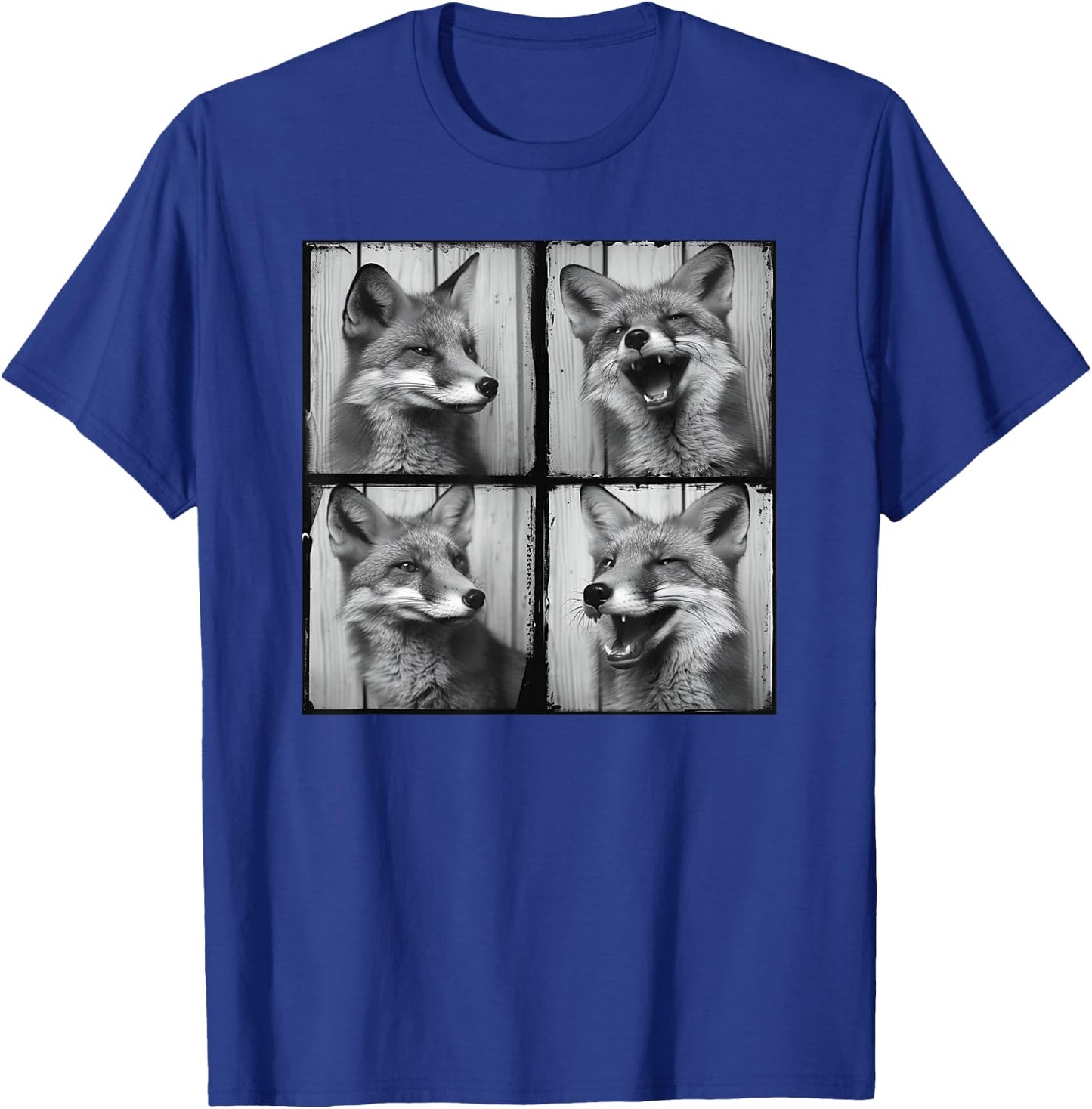 Funny Animal Fox Face Smiling Love True Foxes Pet Fox T-Shirt - T-Shirt | Royal