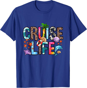 Family Cruise Life Cruise Outfits 2024 Matching T-Shirt - T-Shirt | Royal