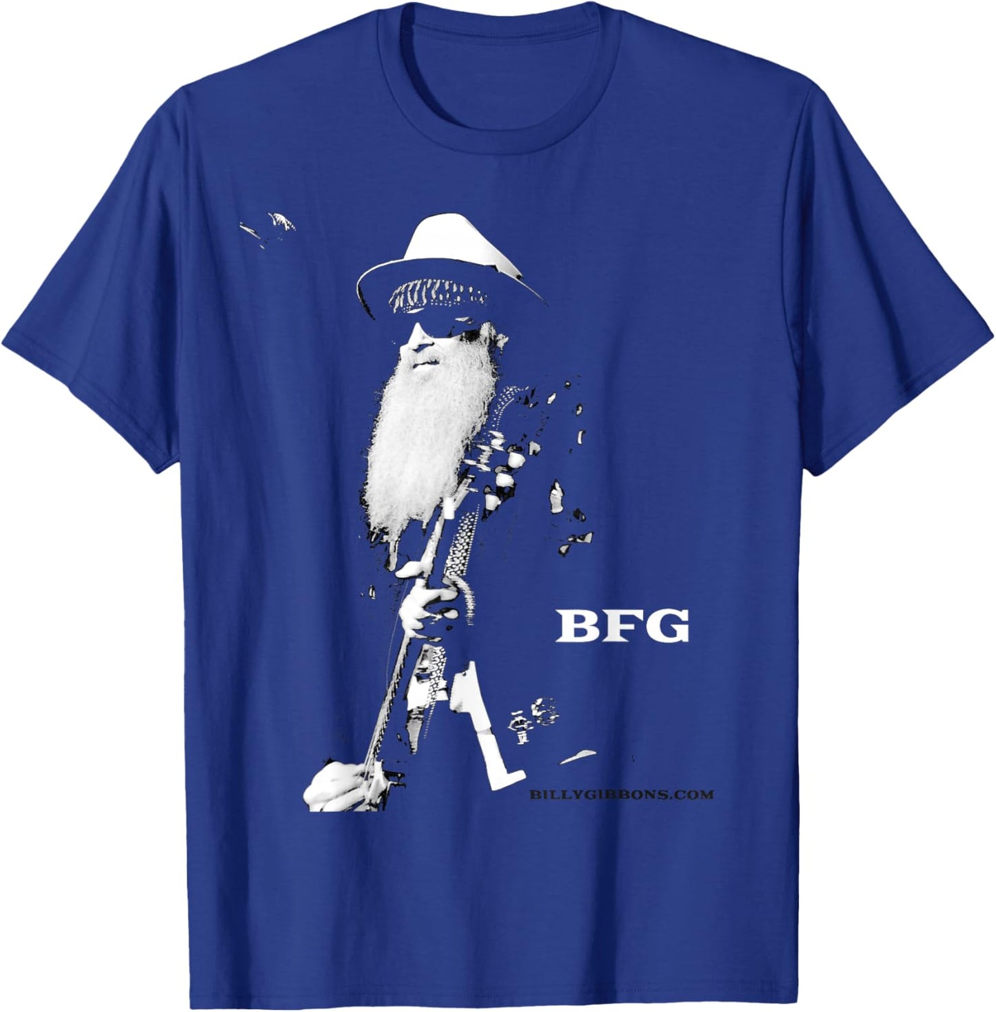 Official Billy F Gibbons of ZZ Top Live T-Shirt - T-Shirt | Royal