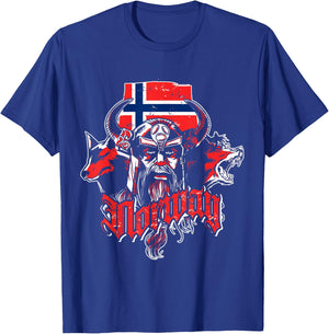 Viking Wolf Gift Oslo Norway T-Shirt - T-Shirt | Royal