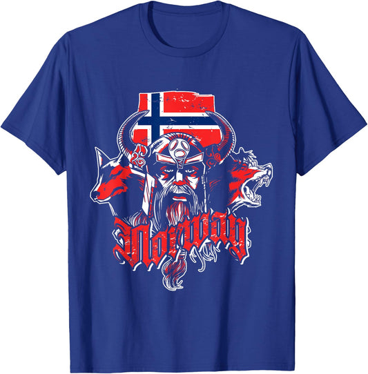 Viking Wolf Gift Oslo Norway T-Shirt - T-Shirt | Royal