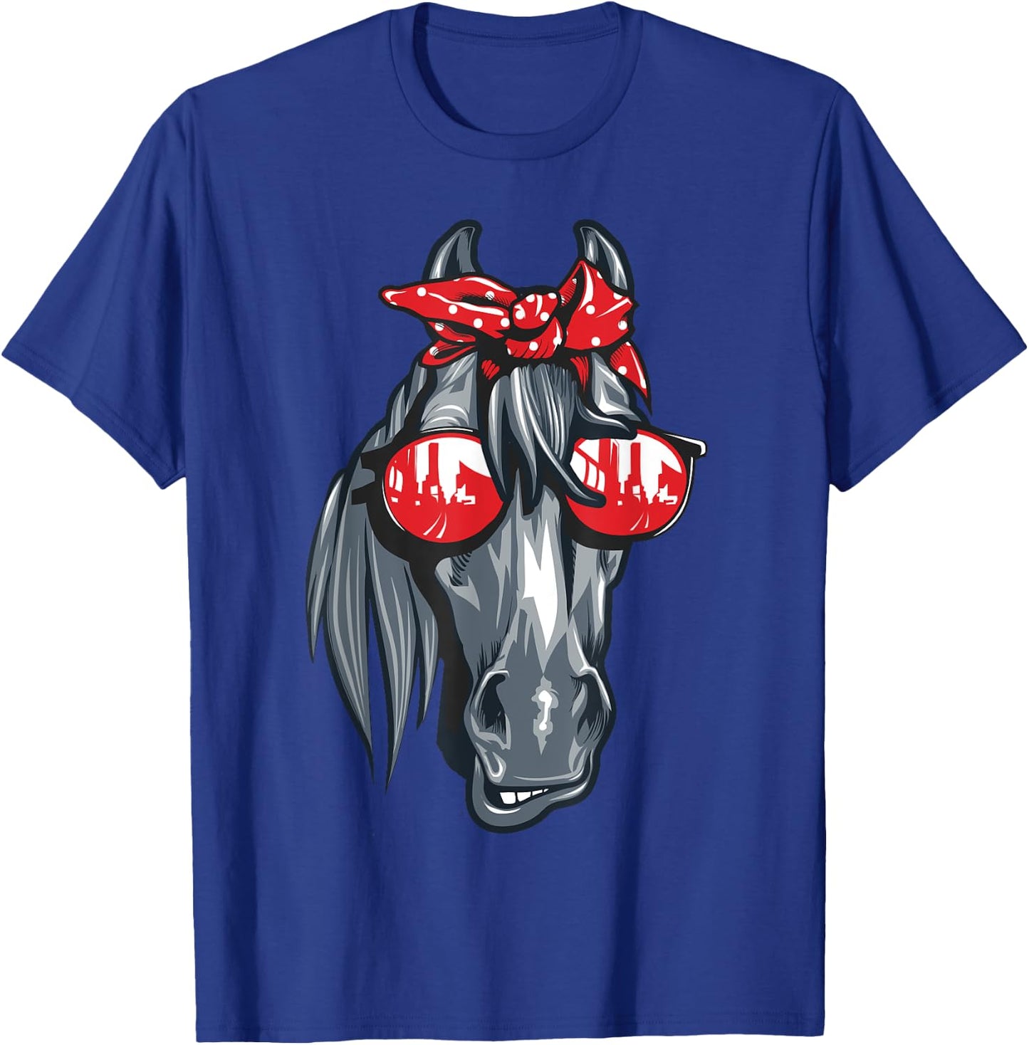 Horse Lover Shirt Women Girls Farmer Horse Equestrian T-Shirt - T-Shirt | Royal