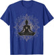 Meditation Mandala Buddhist Hindu Zen Buddha Spiritual T-Shirt - T-Shirt | Royal