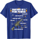 Anatomy of a Pew Pewer Machine Gun Weapons Saying T-Shirt - T-Shirt | Royal