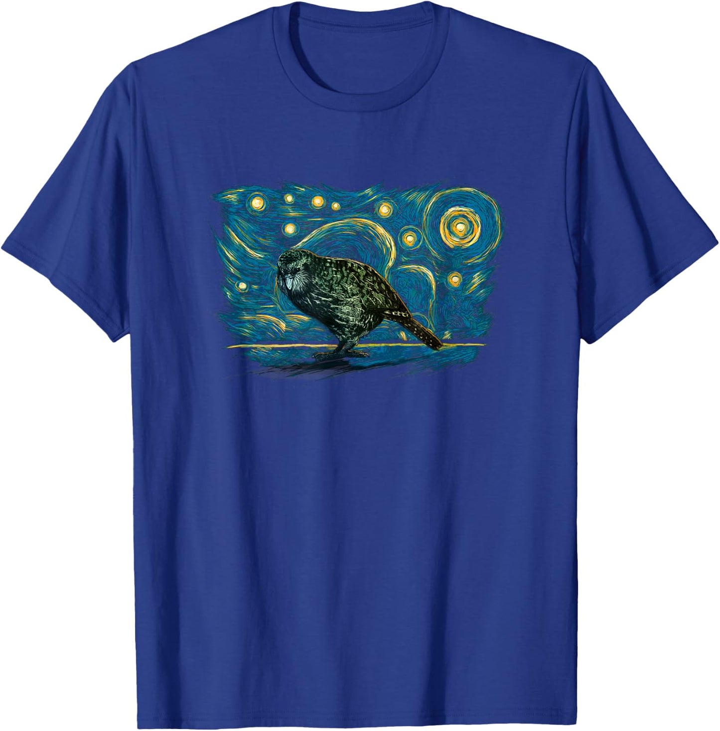 Retro Vintage Style Kakapo T-Shirt - T-Shirt | Royal