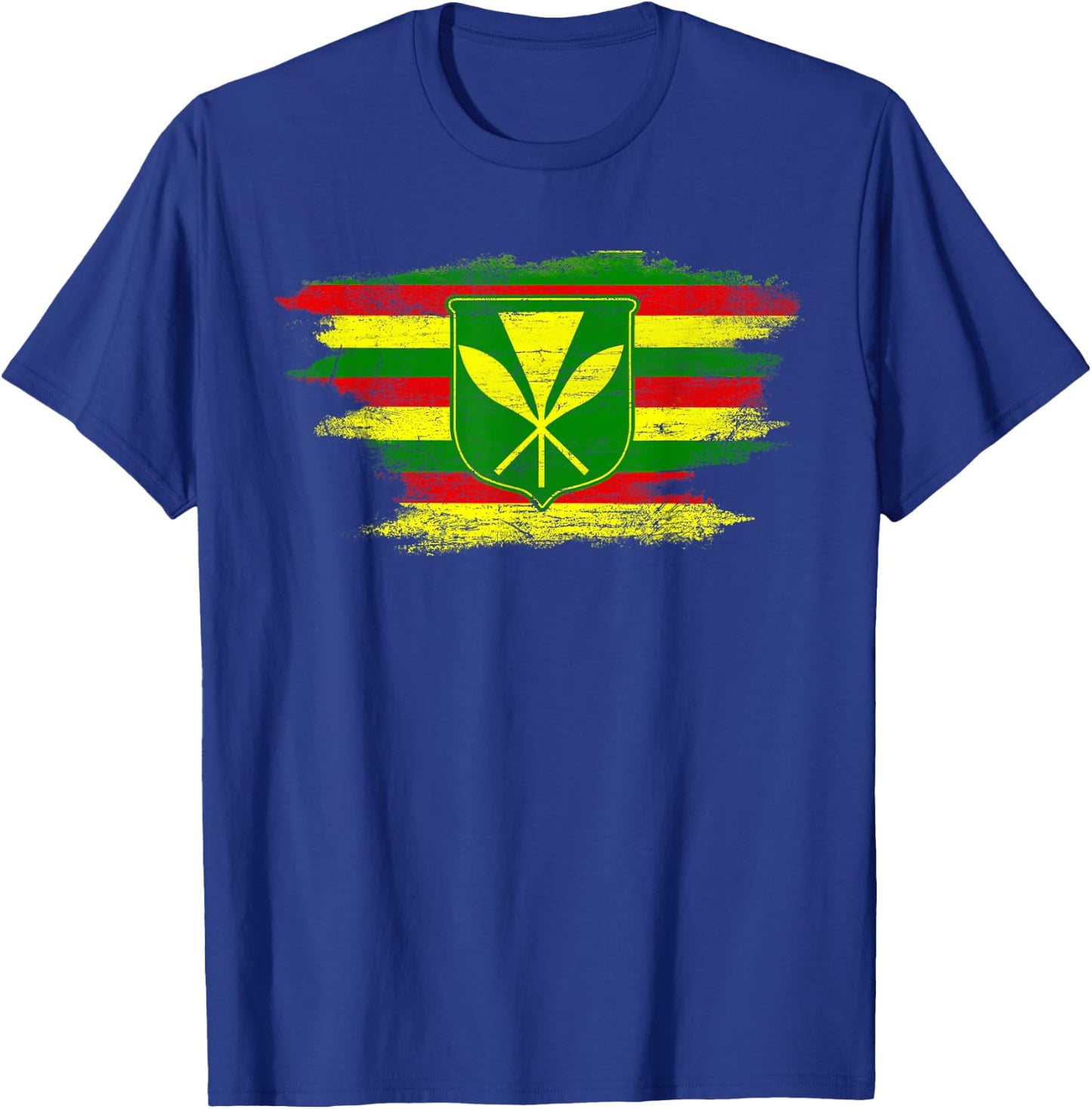 Kanaka Maoli Hawaiian Flag Pride Distressed Sovereign Gifts T-Shirt - T-Shirt | Royal