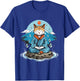 Cat Meditation Buddhist Zen Buddha Hindu Mountain Yoga Men Women Kids T-Shirt - T-Shirt | Royal