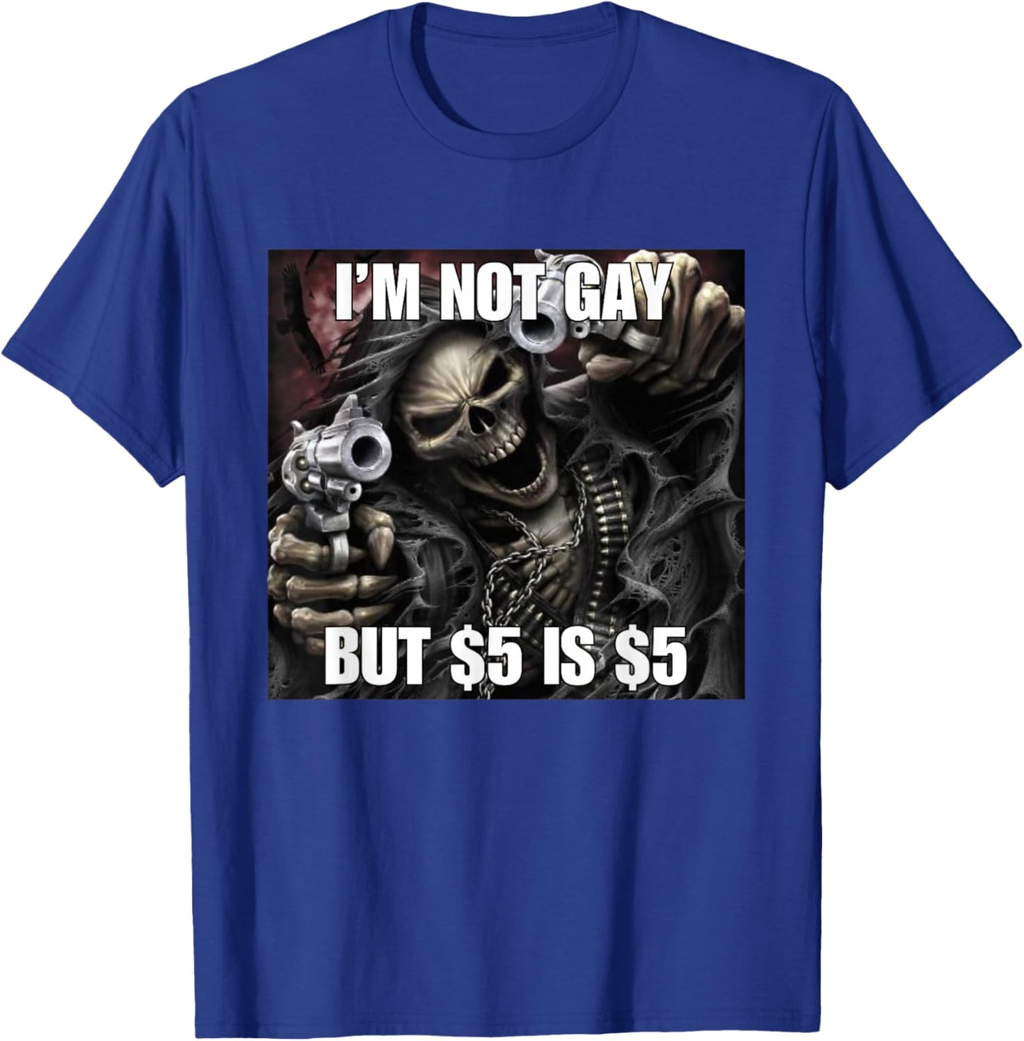 Homosexual Tendencies Gay Funny Cringe Hard Skeleton Meme T-Shirt - T-Shirt | Royal