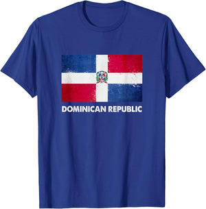 Dominican Republic Flag Shirt | Dominican T-Shirt - T-Shirt | Royal