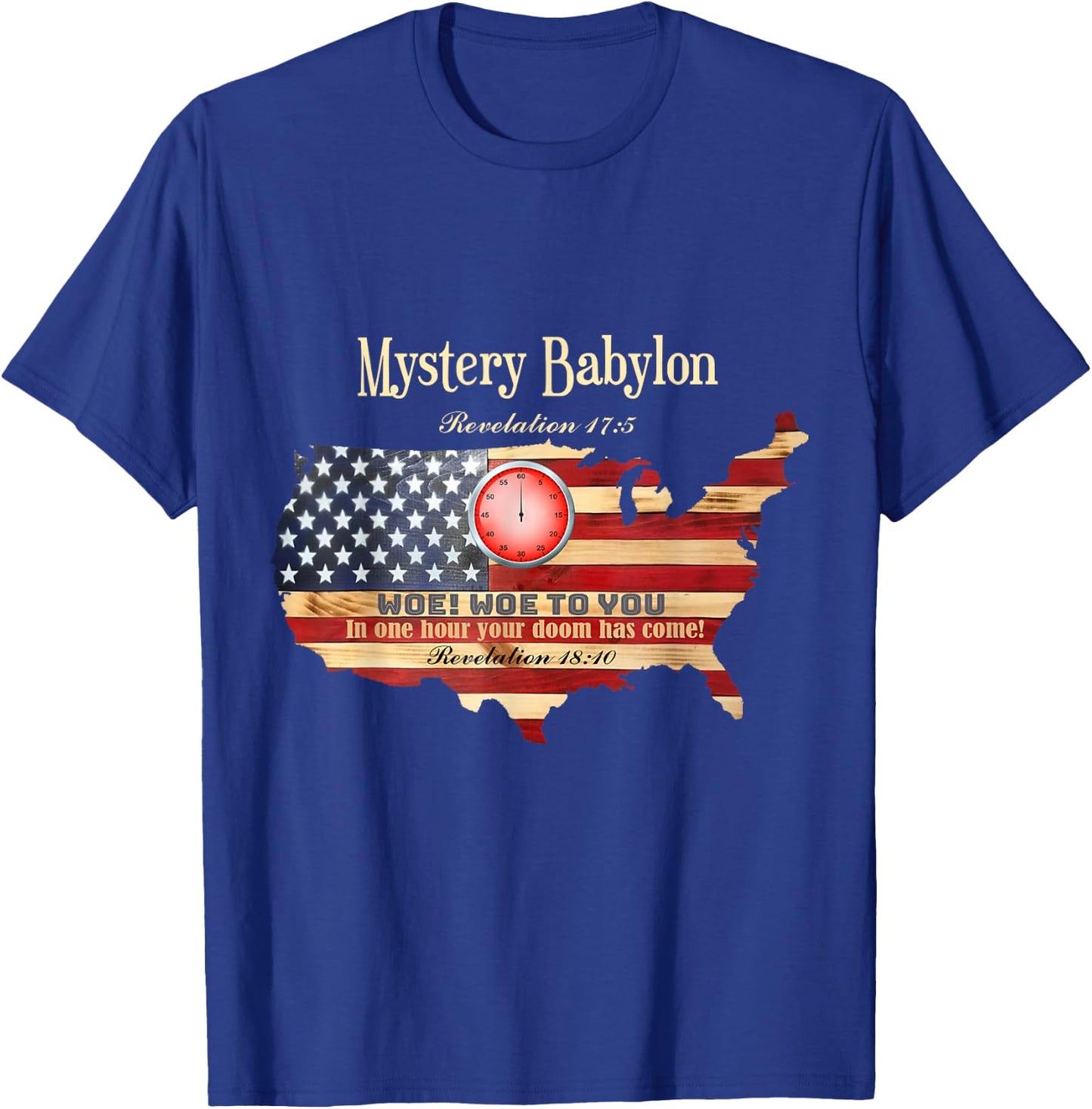 Mystery Babylon Revelation 17:5 T-Shirt - T-Shirt | Royal
