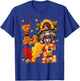 LOVE Thanksgiving Hippo Costume Fall Leaves Sunflower T-Shirt - T-Shirt | Royal