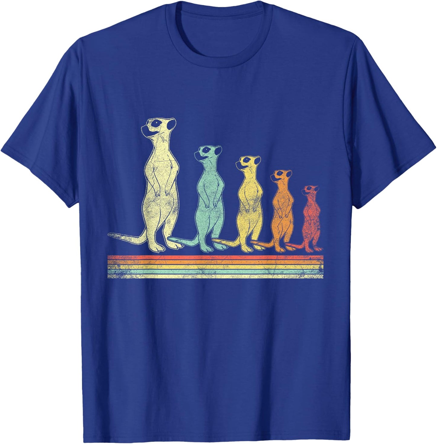 Retro Meerkat T-Shirt - T-Shirt | Royal