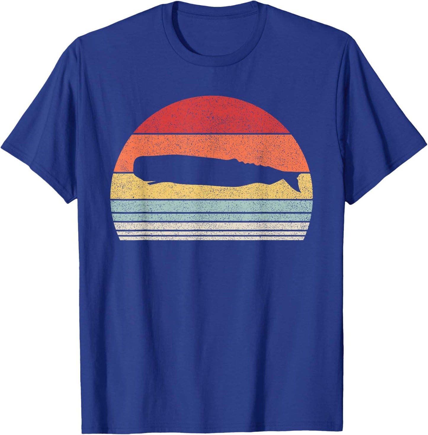 Vintage Retro Sperm Whale T-Shirt - T-Shirt | Royal