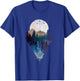 Funny Geometric Mountain Abstract Geometry Outdoor Gifts T-Shirt - T-Shirt | Royal