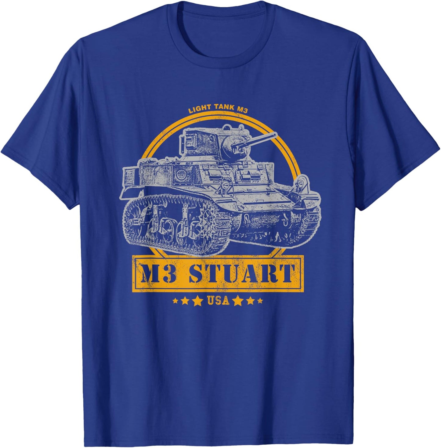 M3 Stuart - WW2 Tank T-Shirt - T-Shirt | Royal