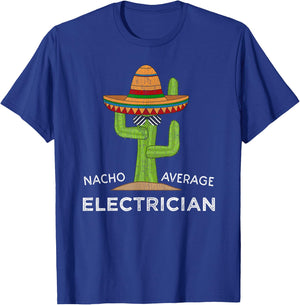 Fun Electrical Worker Joke Humor | Funny Electrician T-Shirt - T-Shirt | Royal