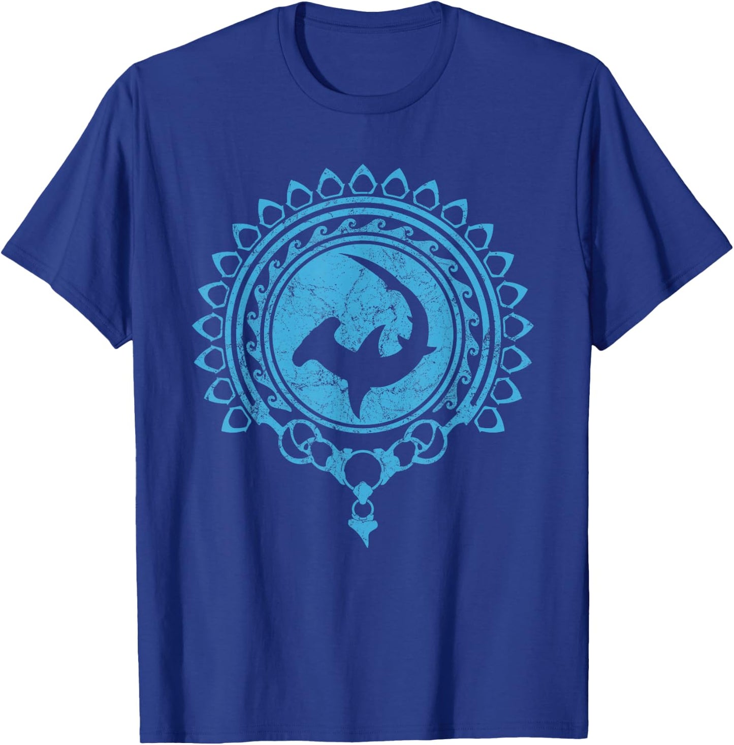 Hammerhead Shark Tribal T-Shirt - T-Shirt | Royal