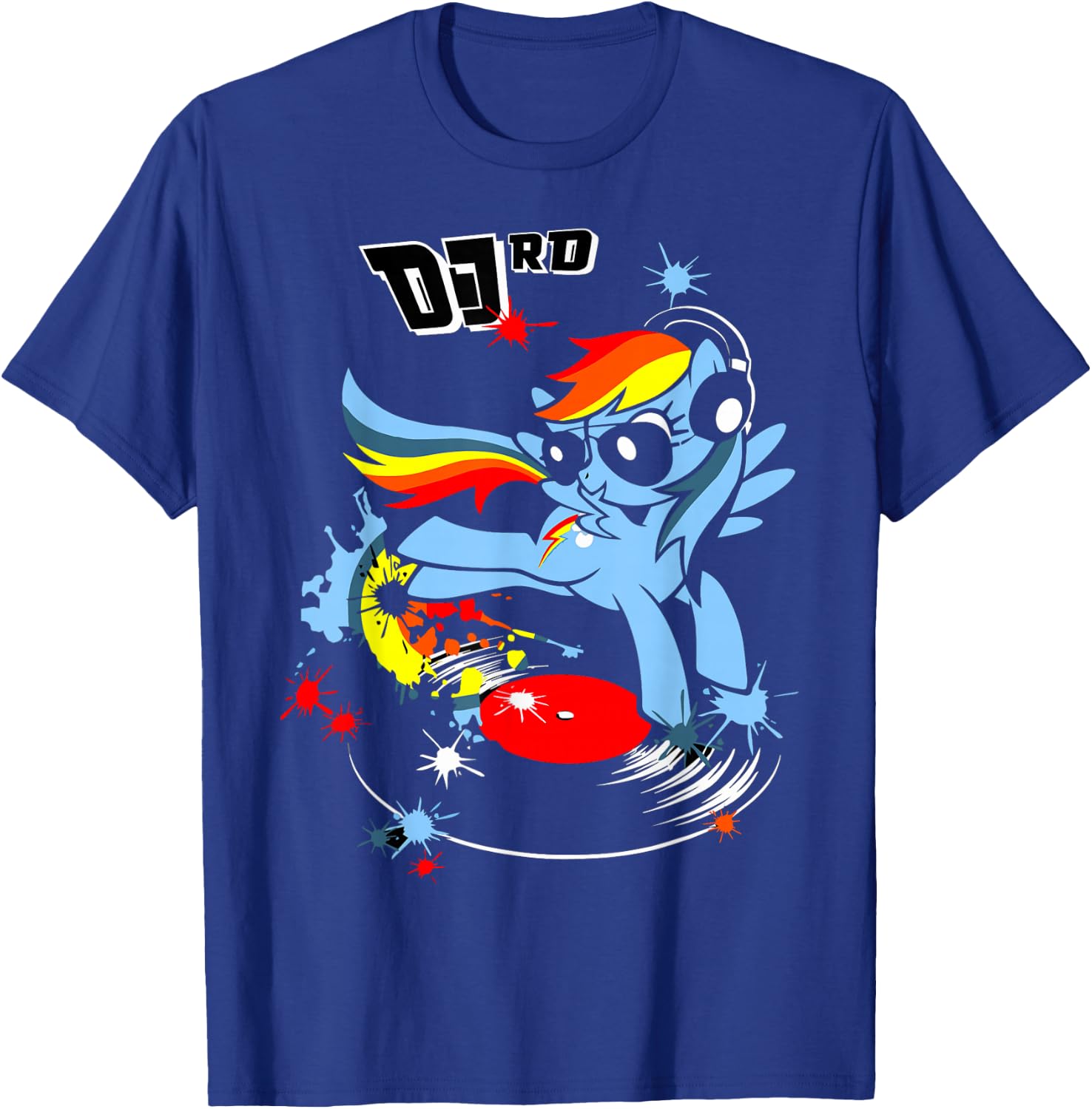 DJ RD Retro Rainbow Dash Fluttershy Rarity T-Shirt - T-Shirt | Royal