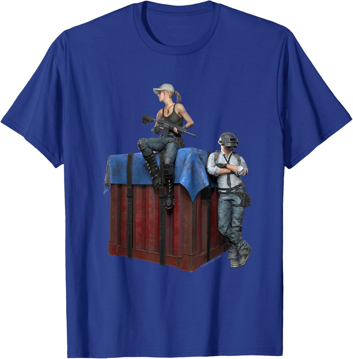 PUBG Survivors Duo Crate T-Shirt - T-Shirt | Royal