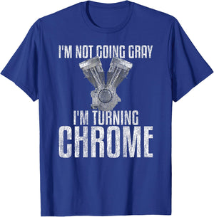 Motorcycle Dad Gifts, Father's Day Motorcycle Gifts Chopper T-Shirt - T-Shirt | Royal