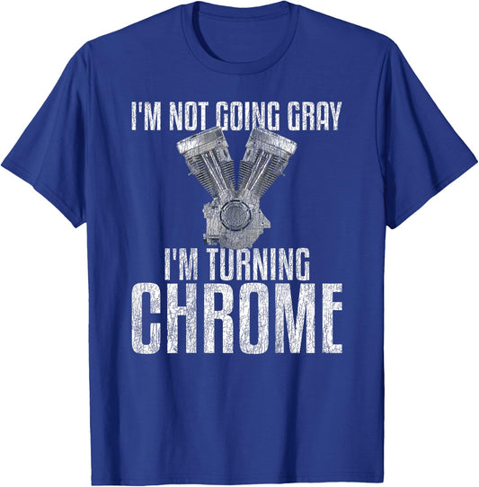 Motorcycle Dad Gifts, Father's Day Motorcycle Gifts Chopper T-Shirt - T-Shirt | Royal