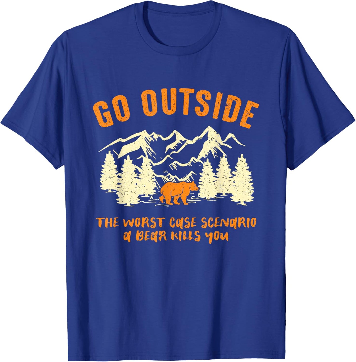 Outdoor Activities Hikers Nature Hiking Lovers Camping T-Shirt - T-Shirt | Royal